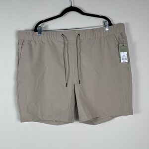 Men's Tech Jogger Shorts XXL Big and Tall Brown Khaki‎ Goodfellow & Co NEW